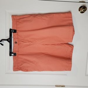Men's Tommy Hilfiger shorts coral orange golf preppy chino flat front size 40